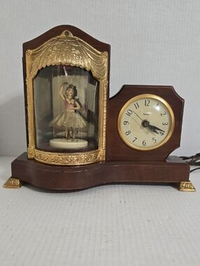 Vintage United Musical Dancing Ballarina Clock